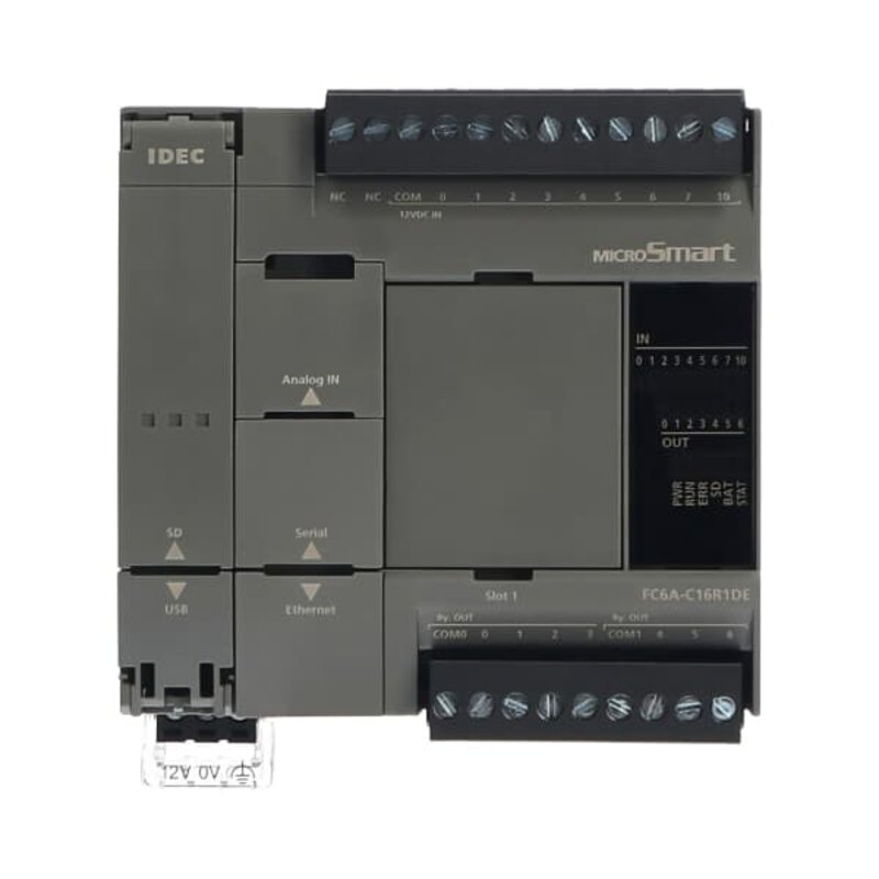 PLS  / Kontroller, FC6A-C16R1AE,MICROSMART CPU,16IO,RELE,100-240VAC - Bilde 3