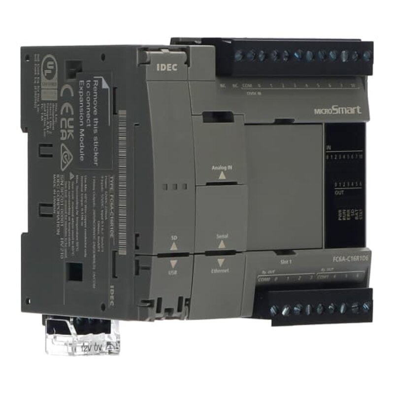 PLS  / Kontroller, FC6A-C16R1CE, MicroSmart CPU, 16IO, rele, 24Vdc - Bilde 7