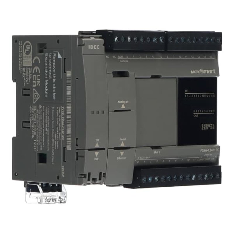 PLS  / Kontroller, FC6A-C24R1AE, MICROSMART CPU,24IO,230VAC - Bilde 3