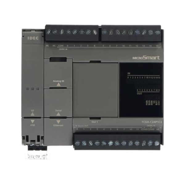 PLS  / Kontroller, FC6A-C24R1AE, MICROSMART CPU,24IO,230VAC
