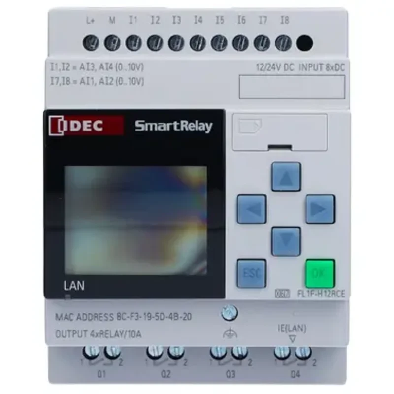 PLS  / Kontroller, FL1F-H12RCA, SmartRelay CPU 24VAC-DC - Bilde 1