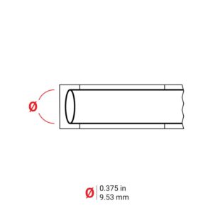 Ledningsmerker til maskin, KRYMP F/BMP21 SORT/HVIT 16,38MM - Bilde 2