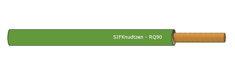 Koblingsledning, RQ90 0,75 GRØNN 200M 500V - Bilde 1