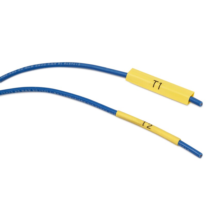 Ledningsmerker til maskin, KRYMP F/BMP21 SORT/GUL 11,15MM - Bilde 3