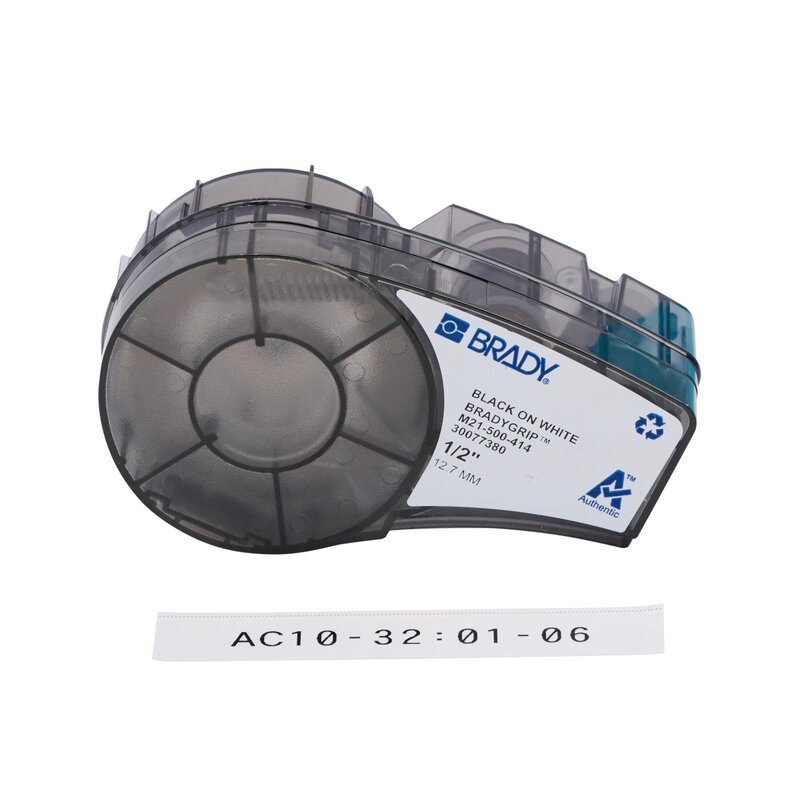 Tape til maskin, BradyGrip21 hvit 12,70mm x 3,05m - Bilde 1