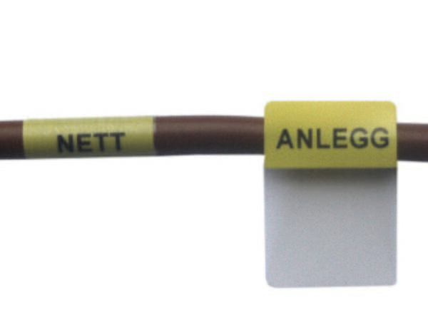 Ledningsmerking med trykk, THT-9-427-5-YL/PREPR."ANLEGG"R/5000