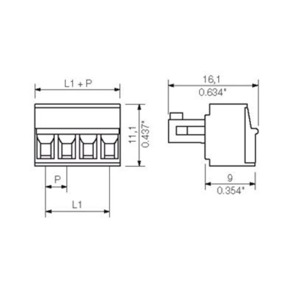 Pluggbare, KONTAKTER BL 3,81/ 4 SN SW