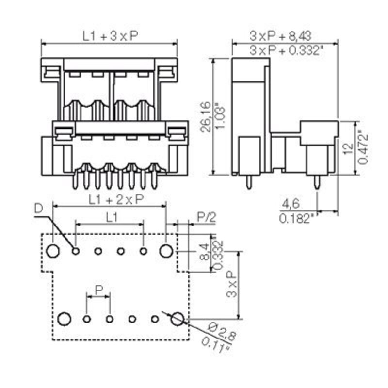 Pluggbare, KONTAKTER SLDV-THR 5,08/ 8F 1,5 SN SW - Bilde 2