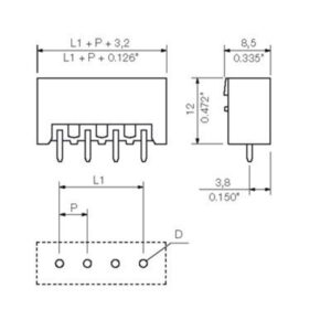 Pluggbare, KONTAKTER SL-SMT 5,08/ 2/180G 1,5 SN - Bilde 2