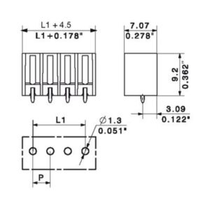 Pluggbare, KONTAKTER SL-SMT 3,81/ 4/180G 3,2 SN - Bilde 1
