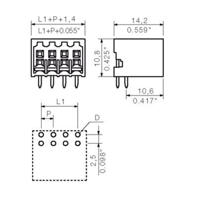 Pluggbare, KONTAKTER S2L-SMT 3,5/36/90G SN - Bilde 2