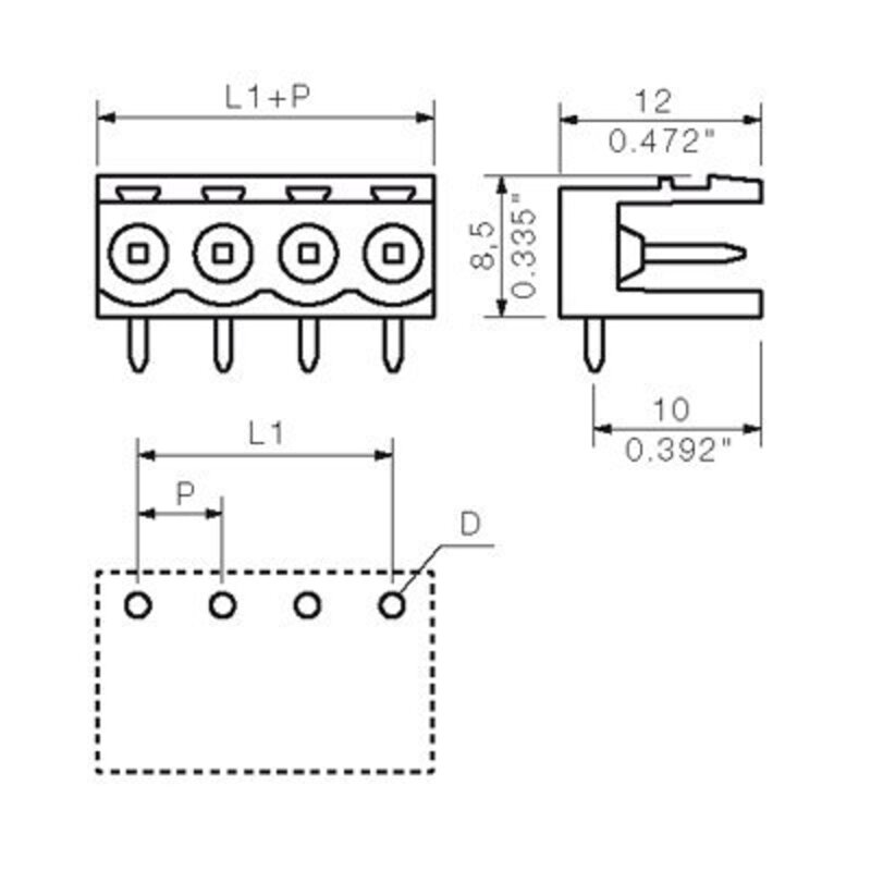 Pluggbare, KONTAKTER SL-SMT 5,08/ 8/90 3,2 SN SW - Bilde 2