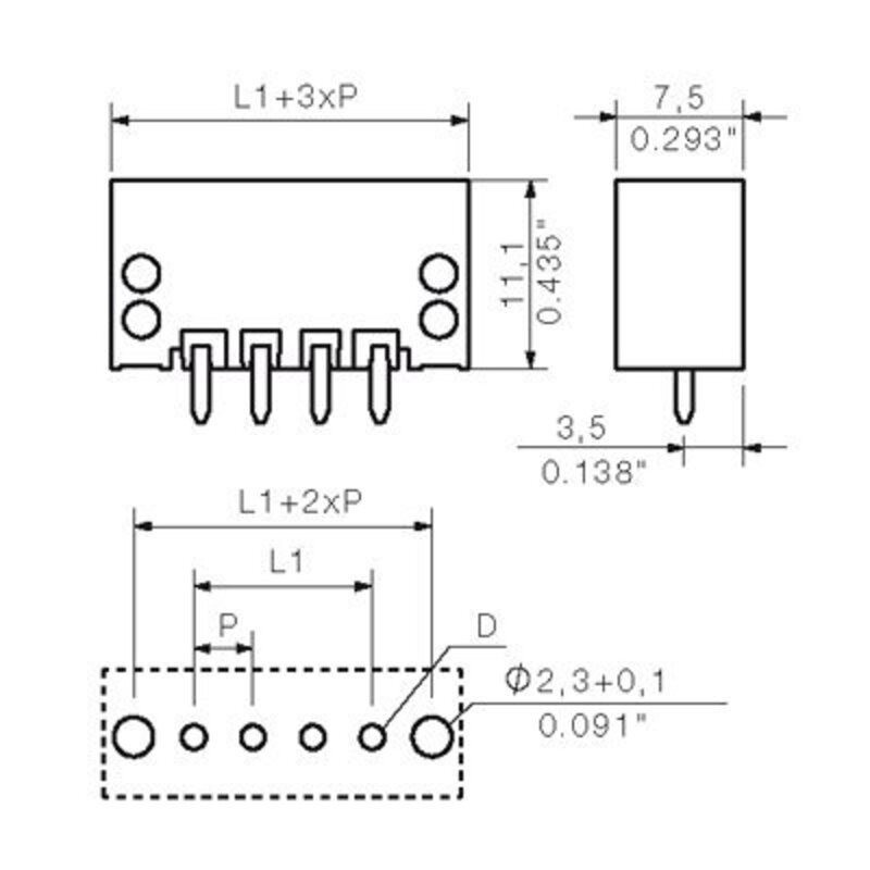 Pluggbare, KONTAKTER SL-SMT 3,5/ 5/180F 3,2SN SWBOX - Bilde 2