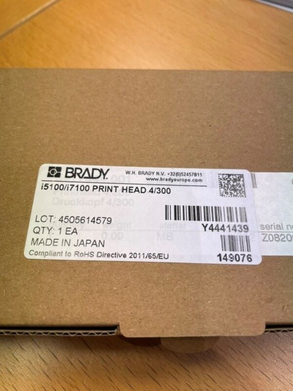 Reservedeler merke-maskin, i5100/i7100 PRINT HEAD 4/300