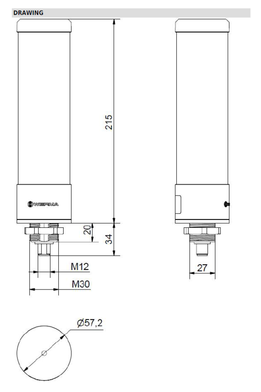 Lys, RST56 Built-In 24V BU/GN/YE/RD