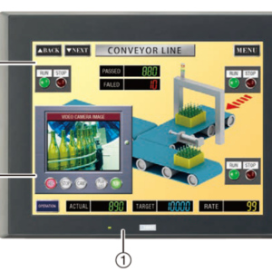 HMI, HG4G-VCXT22MF-B, Touchscreen 12.1 TFT 65K color - Bilde 3