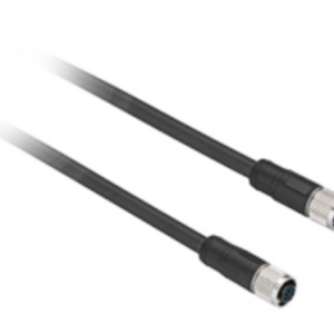 FORHÅNDSKOBLET PVC-KONTAKT, HUNN M12 RETT, 5 LEDERE, 2M