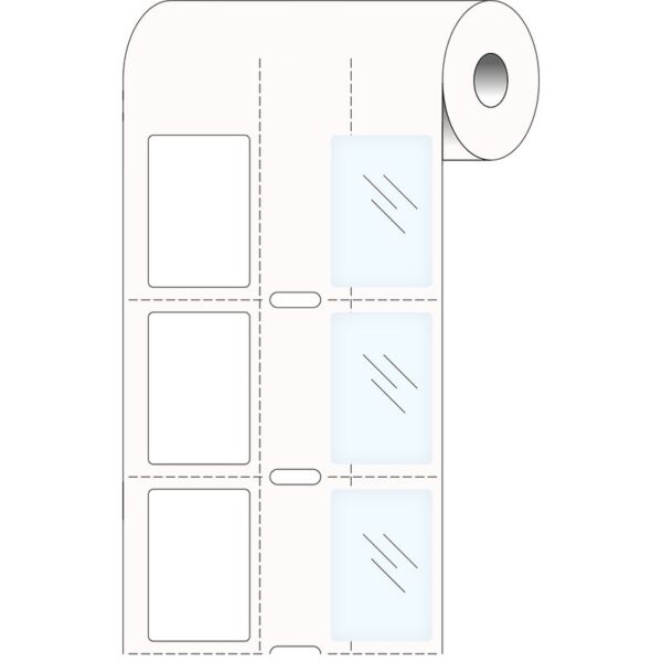 Etiketter til maskin, THTPNP-B483/B7552-21x25