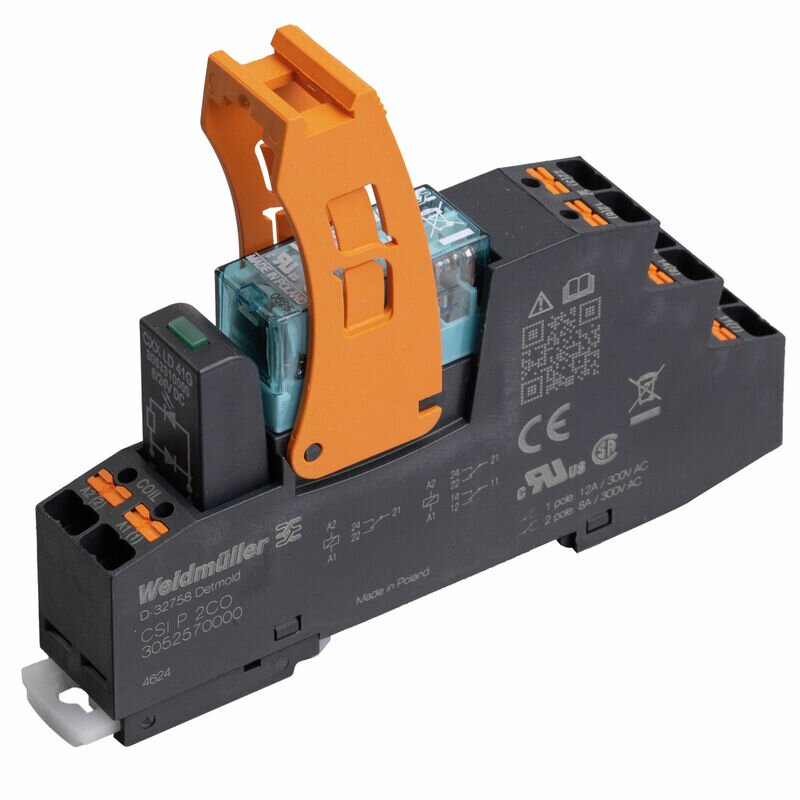 Rele, 24VDC 8A 2CO L/D - Bilde 1