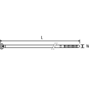 Strips, TY5234MXR/TY-RAP SVART 356X2,4 PK/100 - Bilde 2