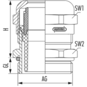 Nippel, HSK-INOX M32 X 1,5 1695320050 - Bilde 2