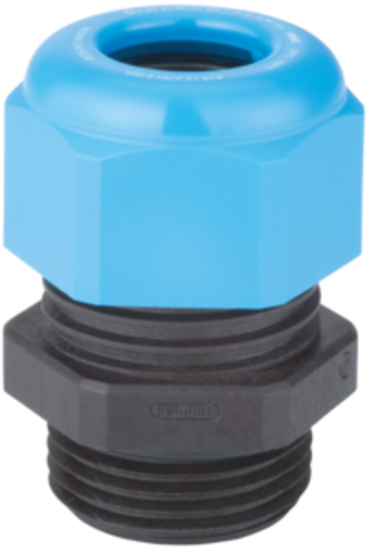 Nippel, EX PLAST M32X1,5 Ø13-20MM BLÅ/SORT HSK-K-EX-ACTIVE