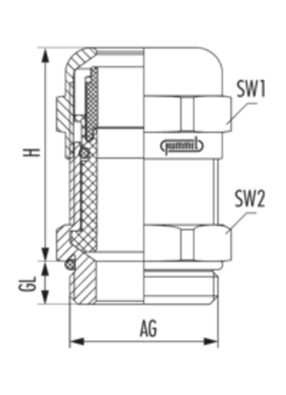Nippel, HSK-M-EMC-D METRIC-LANG 1631201330