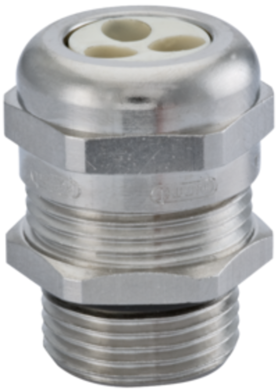 Nippel, HSK-M-MULTI PG 16 WITH 2 HOLES 6 MM MADE OF NICKEL PLATED BR