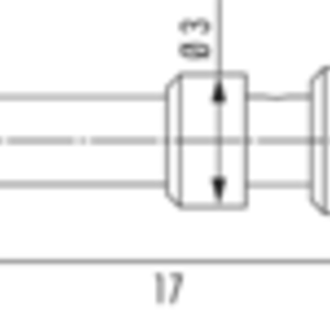 Sirkulære-kontakter/konnektorer, CRIMPSTIFT 2MM(1,0-2,5MM2) - Bilde 2