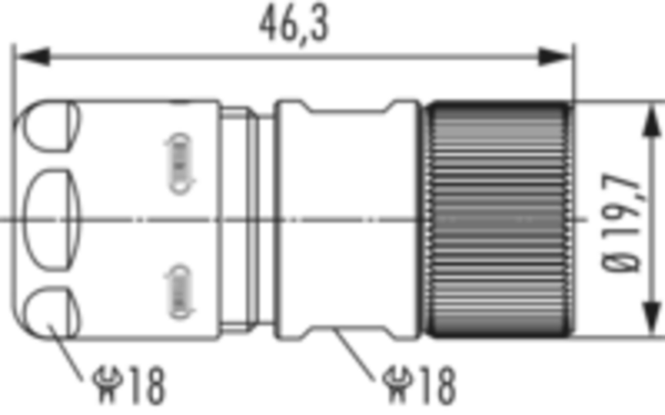 Plugg, M16 5-9MM HUN INOX 7814400000