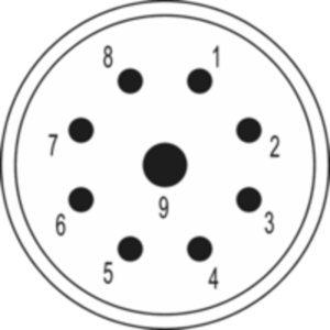 Sirkulære-kontakter/konnektorer, M23 SIGNAL INSERTS – 9-POLE - Bilde 1