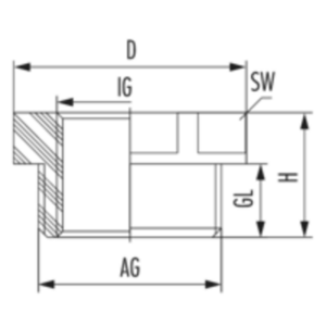 Reduksjonsnippel, R-FS M20-M16 1272201650 - Bilde 2