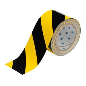 Gulvmerking, TOUGHSTRIPE GULVTAPE GUL/SVART 76,2MMX30M - Bilde 1