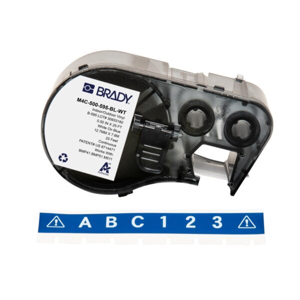 Tape til maskin, M4C-500-BL-W-595T