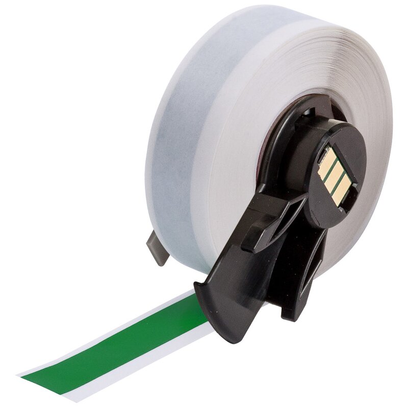 Tape til maskin , M6C-500-595-GN Allværs vinyl tape  Grønn 12,7 mm - Bilde 1