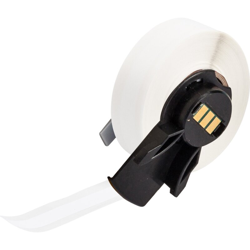 Tape til maskin , M6C-375-595-WT Allværs vinyl tape  Hvit 9,53 mm - Bilde 1