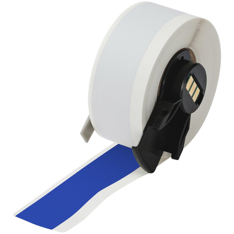 Tape til maskin , M6C-750-595-BL Allværs vinyl tape  Blå 19,05 mm - Bilde 1