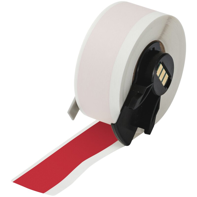 Tape til maskin , M6C-750-595-RD Allværs vinyl tape  Rød 19,05 mm - Bilde 1
