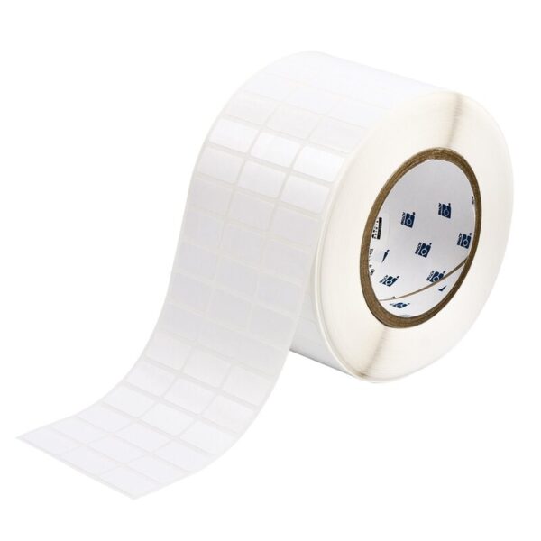 Etiketter til maskin, PERM.POLY.25,4X12,7 HVIT RULL A 10000