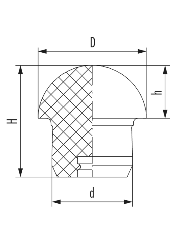 Tilbehør til nipler, HSK-V-EX PG11 BLINDPROPP 1296110111
