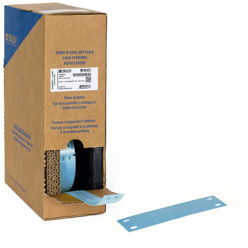 Kabelmerker, Kabelmerke 15x75mm BLÅ B/250_BM-15x75-7643-BL - Bilde 1