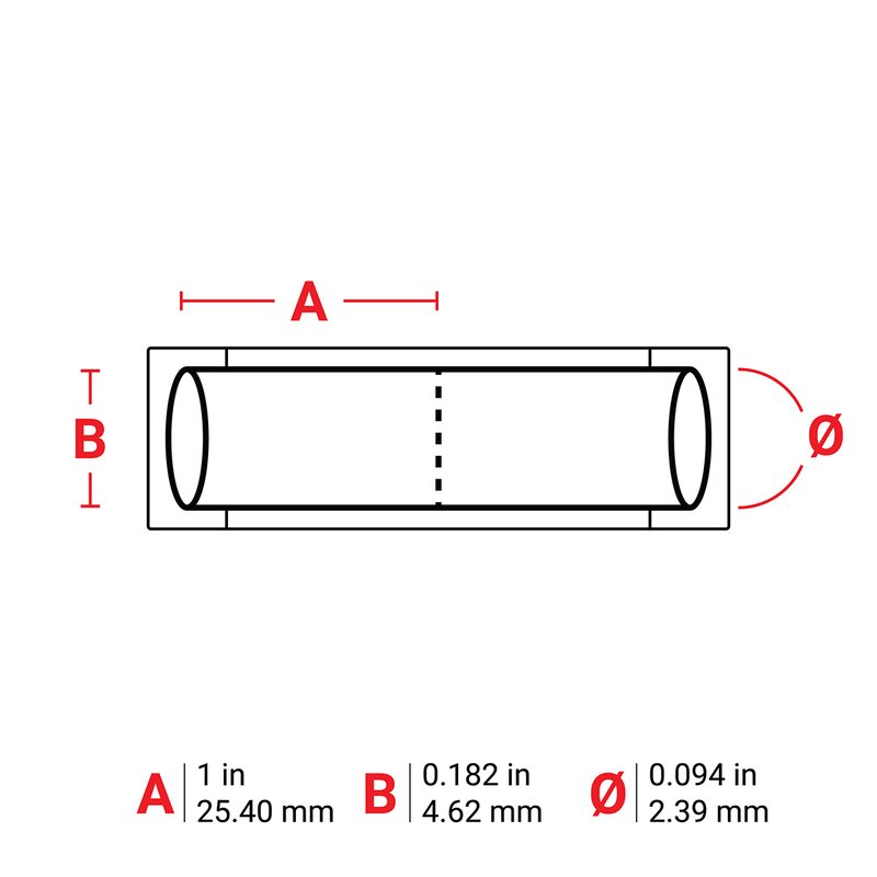 Ledningsmerker til maskin, Krymp 4,62x25,4mm Hvit_B33-94-2-342-2 - Bilde 2