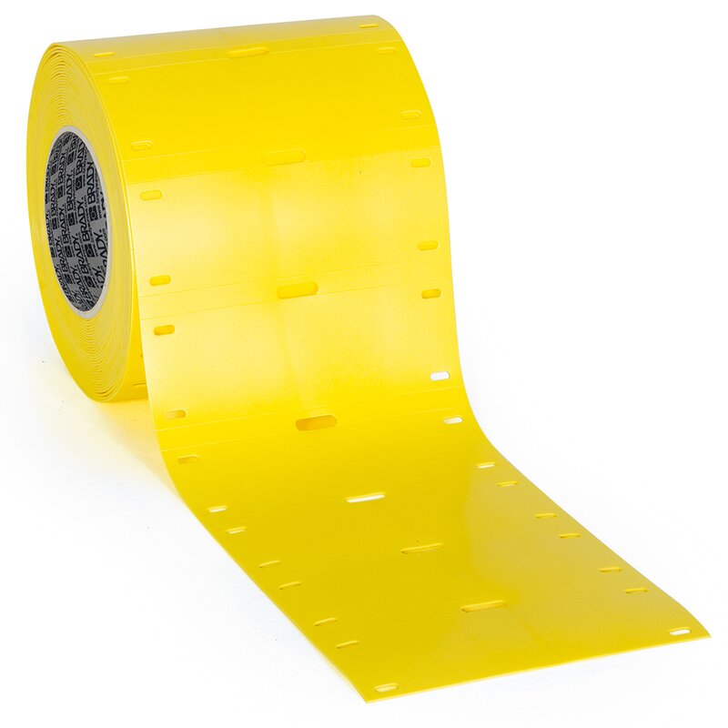 Kabelmerker, Kabelmerke 75X25 GUL R/250 - Bilde 1